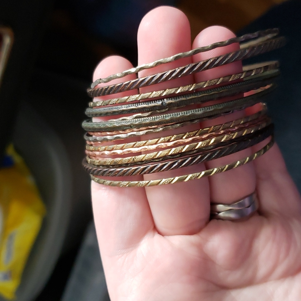Sixteen Bangle Bracelets